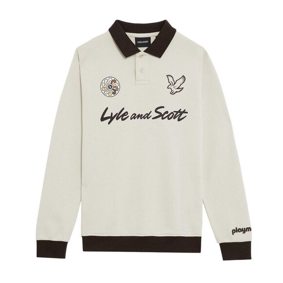 Lyle & Scott Childrens/Kids Playmobil Collared Sweatshirt / Beige
